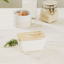 Load image into Gallery viewer, WHITE BUTTER DISH - PHEASANT
